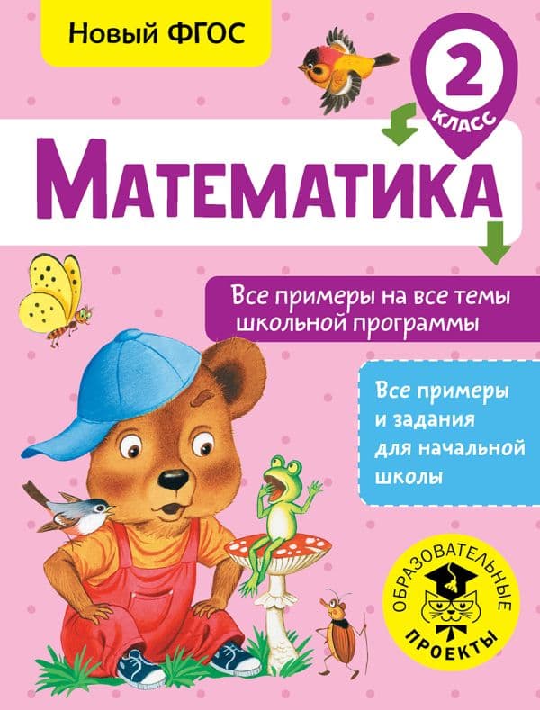 Обложка книги Математика. Все примеры на все темы школьной программы. 2 класс — Позднева Т.С.
