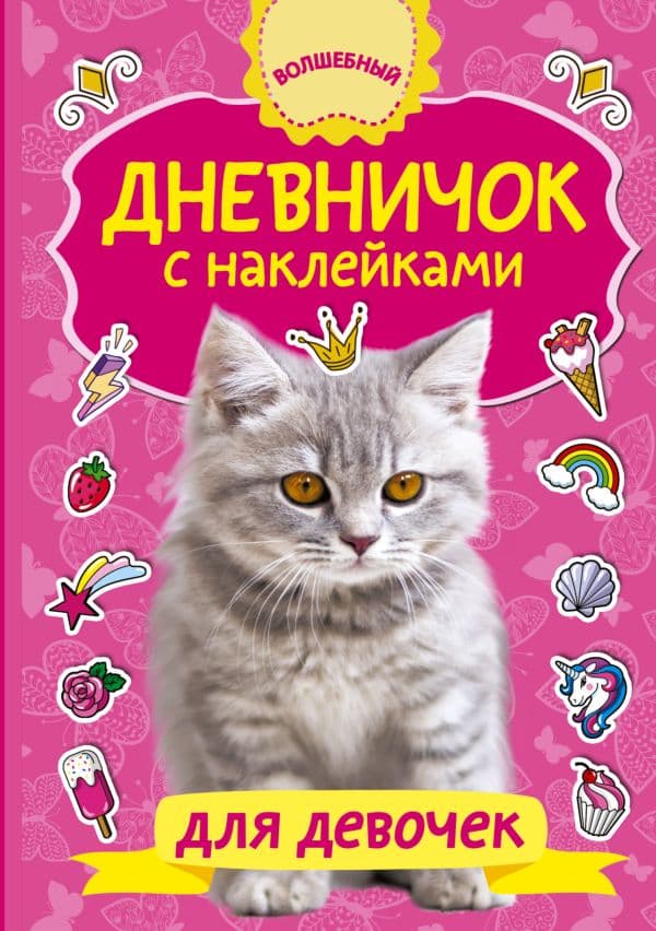 Дневничок с наклейками для девочки
