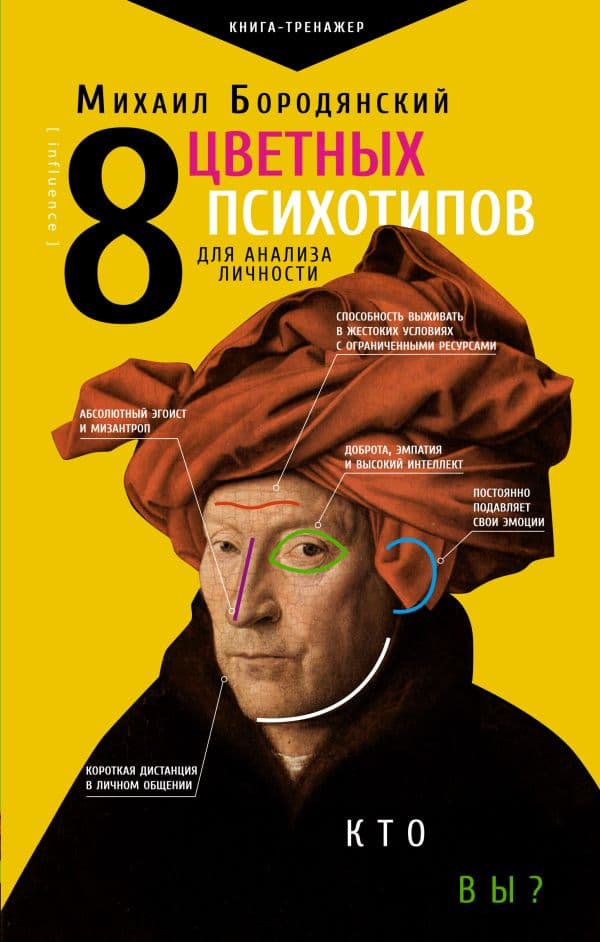 Обложка книги 8 цветных психотипов для анализа личности — Бородянский М.