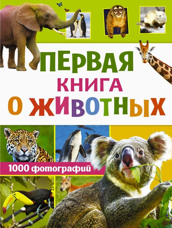 Обложка книги Первая книга о животных. 1000 фотографий — Вайткене Л.Д.