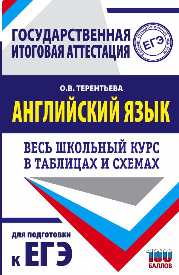 Обложка книги ЕГЭ. Английский язык. Весь школьный курс в таблицах и схемах для подготовки к единому государственному экзамену — Терентьева О.В.
