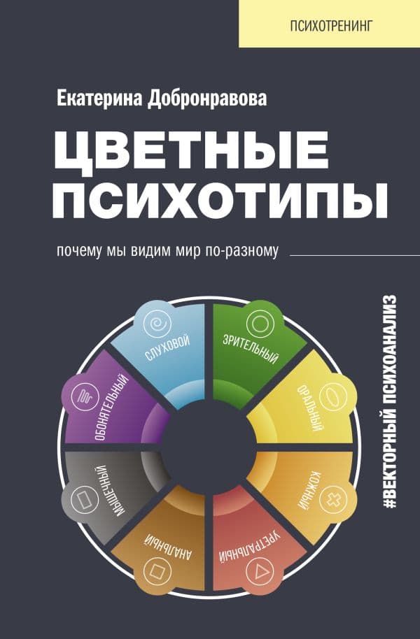 Обложка книги Цветные психотипы. Векторный психоанализ: почему мы видим мир по-разному — Добронравова Е.В.