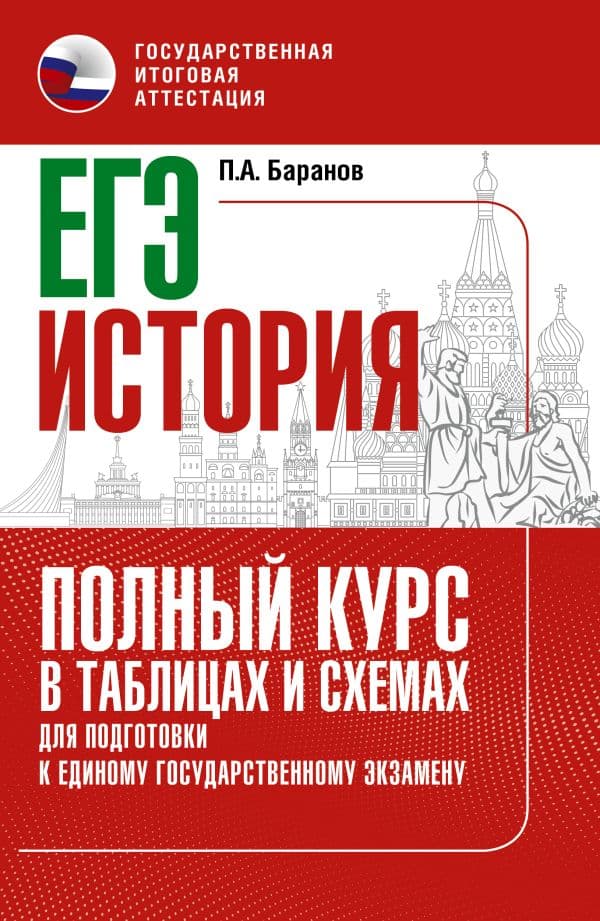 Обложка книги ЕГЭ. История. Полный курс в таблицах и схемах для подготовки к ЕГЭ — Баранов П.А.