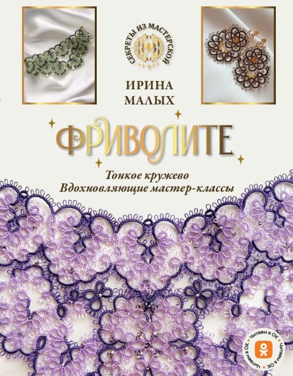 Обложка книги Фриволите. Тонкое кружево, вдохновляющие мастер-классы — Малых И.М.