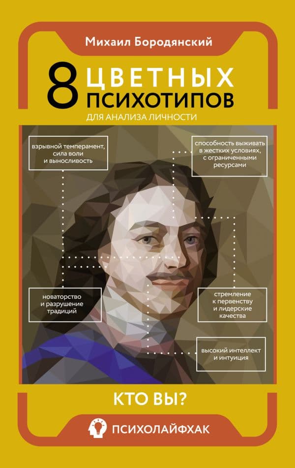 Обложка книги 8 цветных психотипов для анализа личности — Бородянский М.