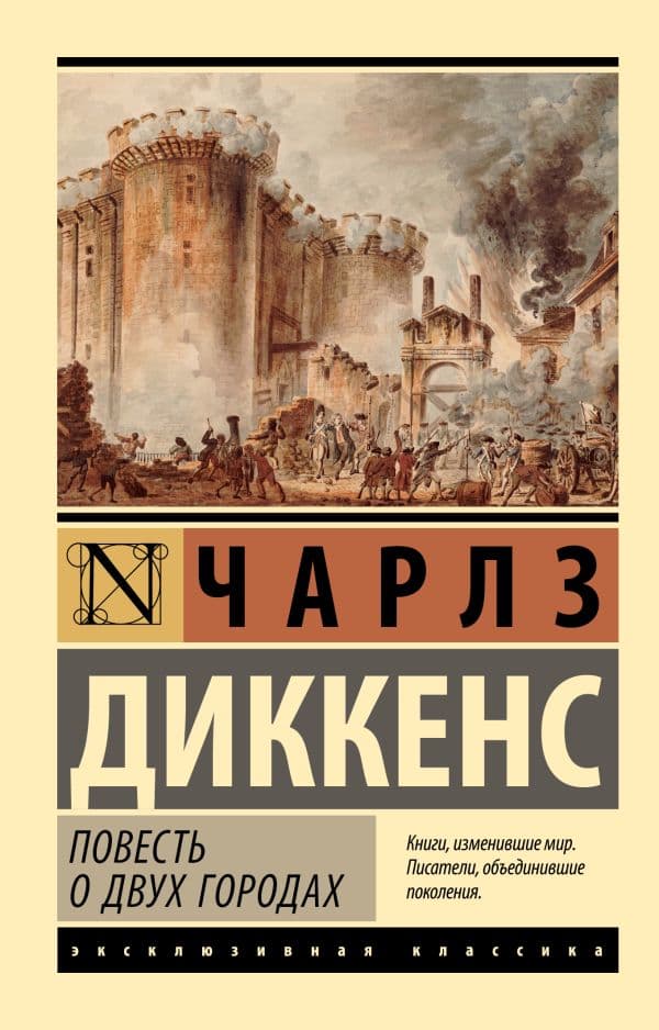 Обложка книги Повесть о двух городах — Диккенс Ч.