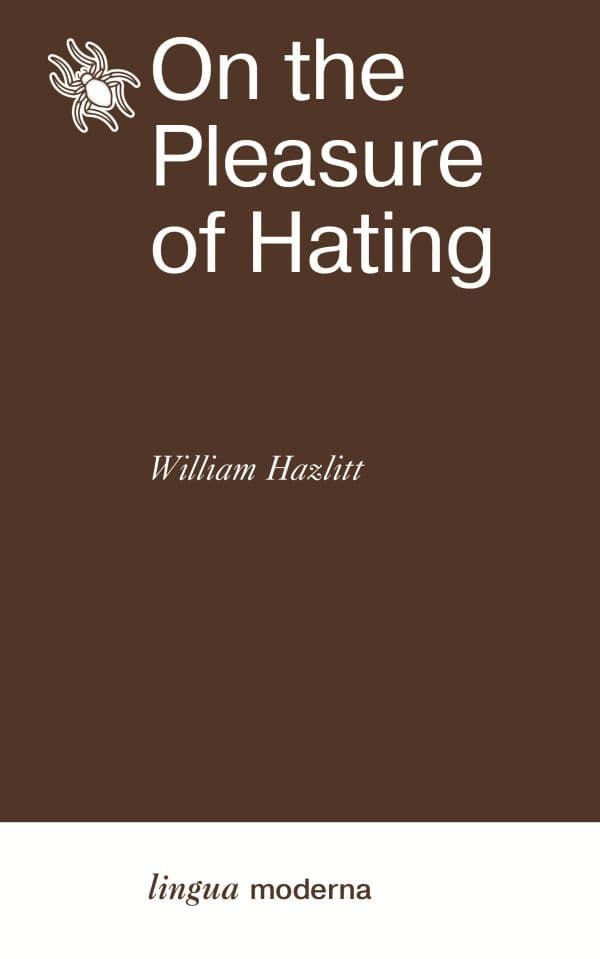 Обложка книги On the Pleasure of Hating = Об удовольствии ненавидеть — Hazlitt W.