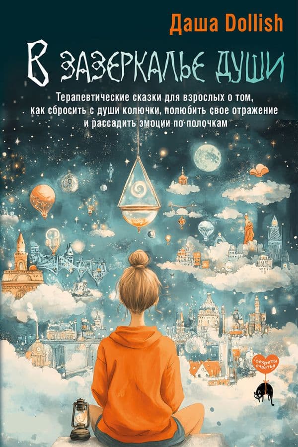 Обложка книги В зазеркалье души. Терапевтические сказки для взрослых о том, как сбросить с души колючки, полюбить свое отражение и рассадить эмоции по полочкам — Dollish Даша