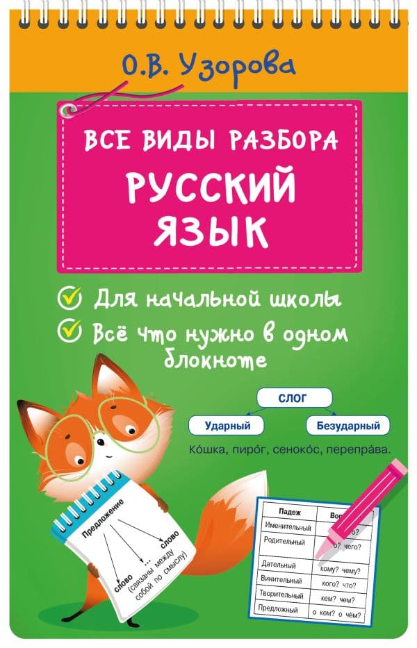 Обложка книги Все виды разбора. Русский язык — Узорова О.В.