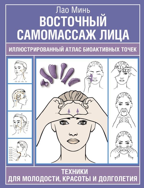 Восточный самомассаж лица. Иллюстрированный атлас биоактивных точек. Техники для молодости, красоты и долголетия