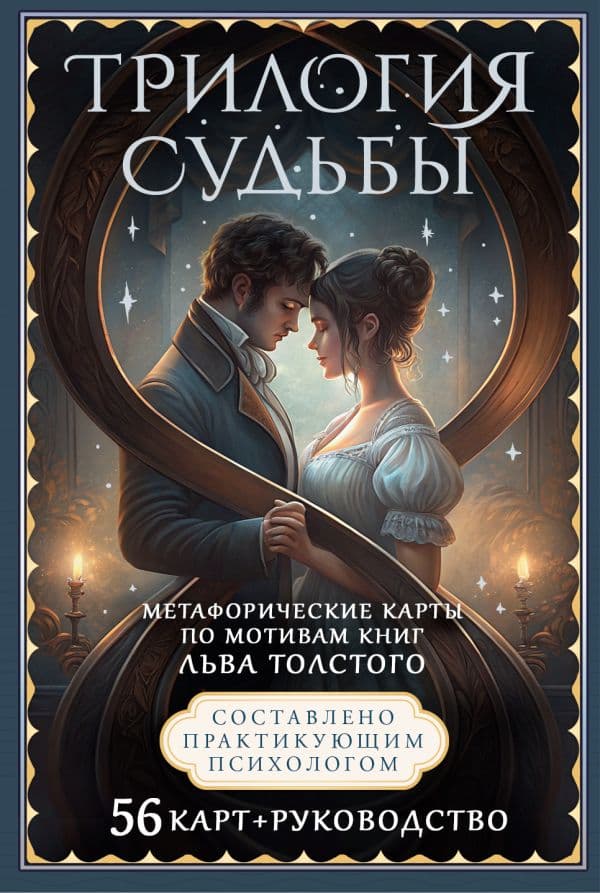 Обложка книги Трилогия судьбы. Метафорические карты по мотивам книг Льва Толстого — Печерская В.