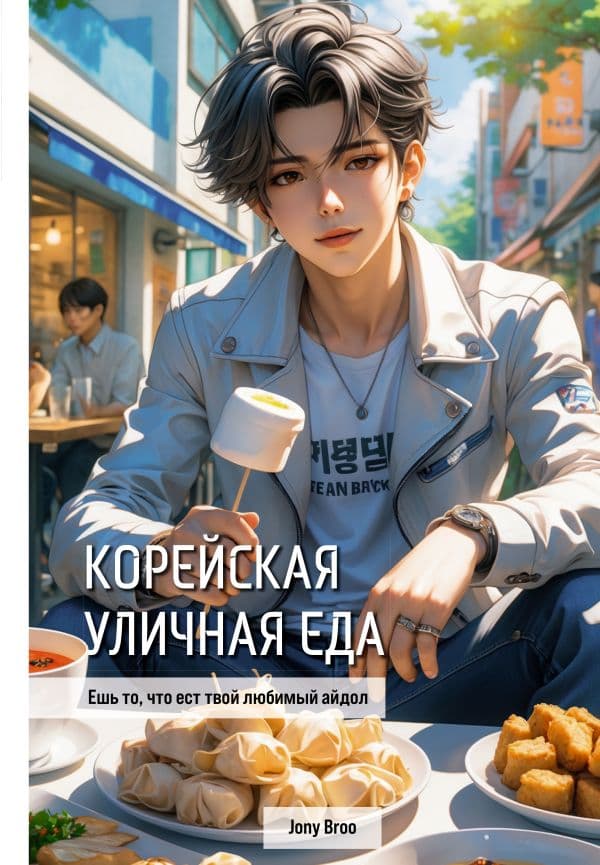 Обложка книги Корейская уличная еда. Ешь то, что ест твой любимый айдол — Broo J.