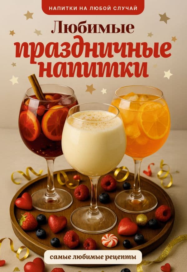 Обложка книги Любимые праздничные напитки — Шукюров Р.