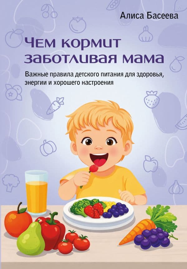 Обложка книги Чем кормит заботливая мама. Важные правила детского питания для здоровья, энергии и хорошего настроения — Басеева Алиса