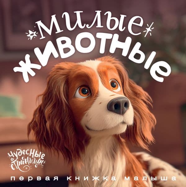 Обложка книги Милые животные. Первая книжка малыша — &ltне указано>