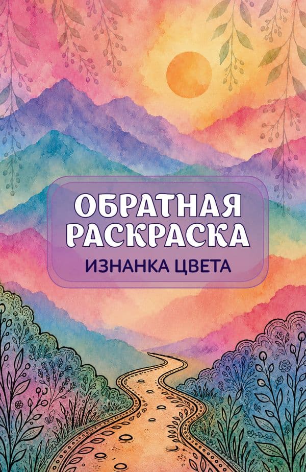 Обложка книги Изнанка цвета: обратная раскраска-антистресс для творчества — <не указано>