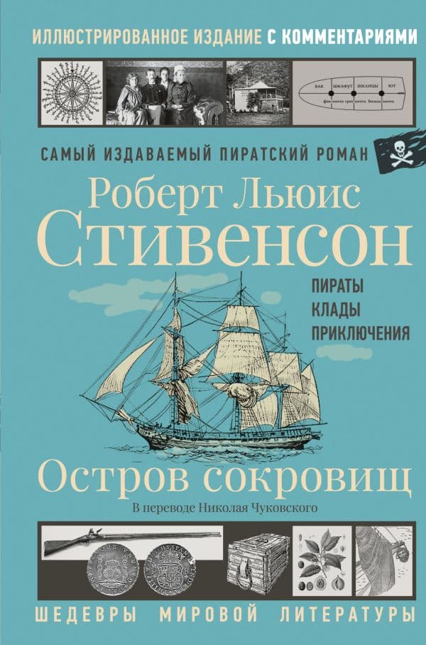 Обложка книги Остров сокровищ — Стивенсон Р. Л.