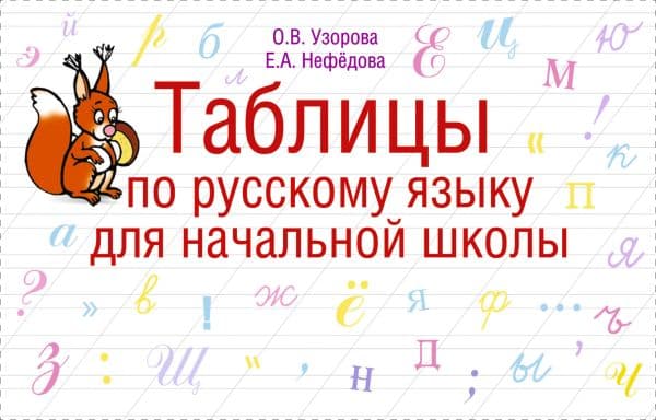 Обложка книги Таблицы по русскому языку для начальной школы — Узорова О.В.