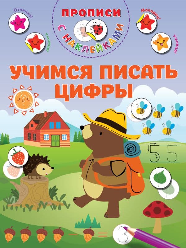 Обложка книги Учимся писать цифры — Дмитриева В.Г.