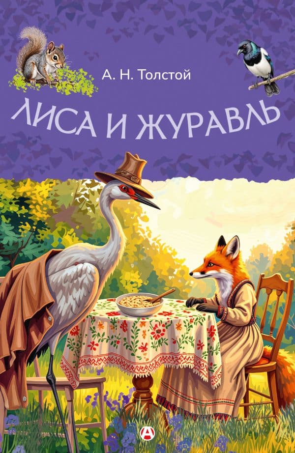 Обложка книги Лиса и журавль — Толстой А.Н.